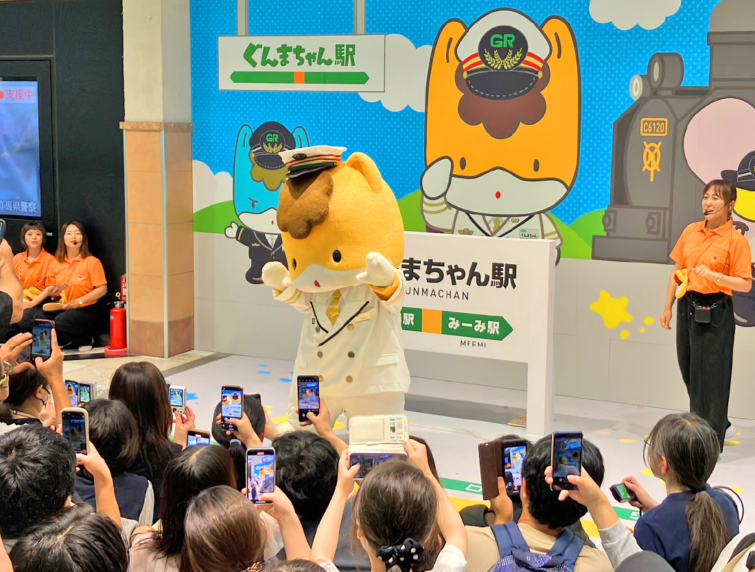 ぐんまちゃんグリーティングの様子