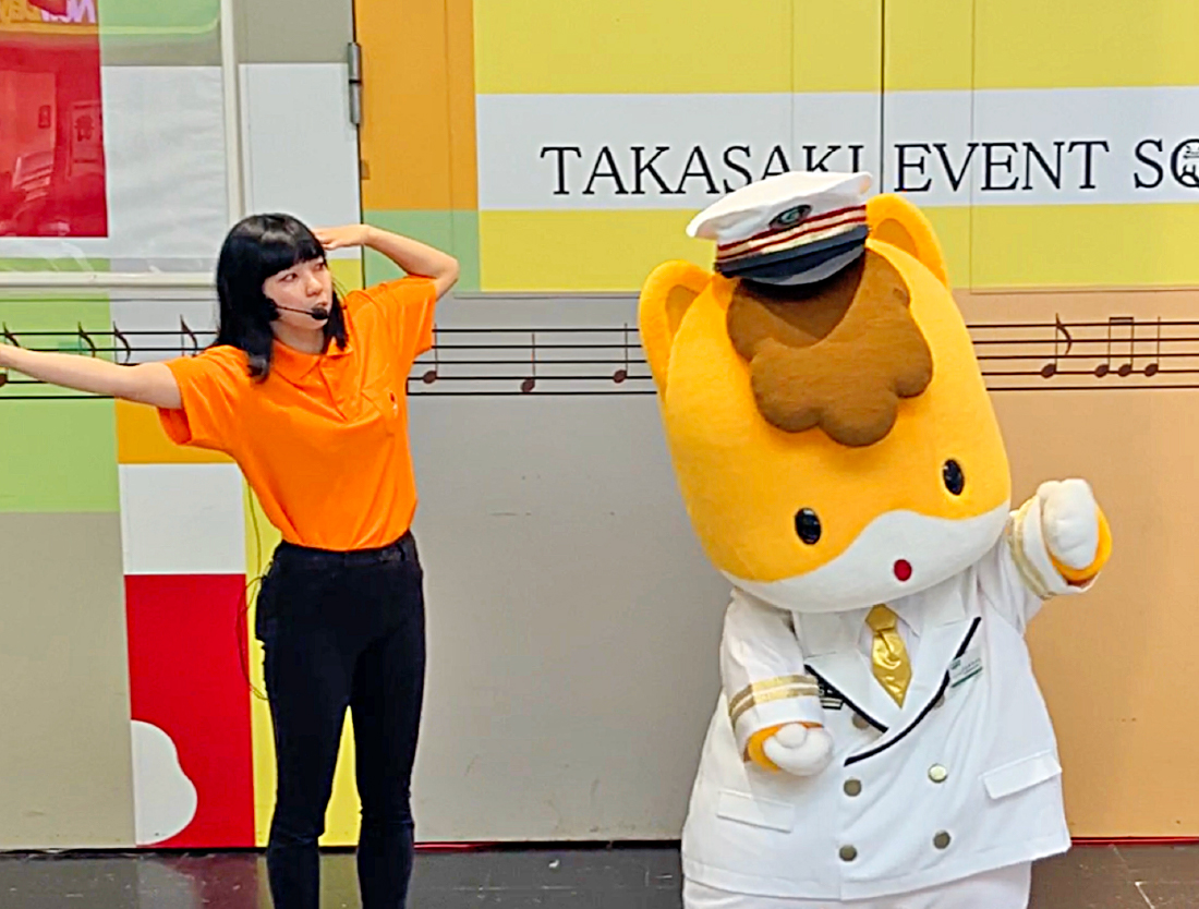 ぐんまちゃんグリーティングの様子